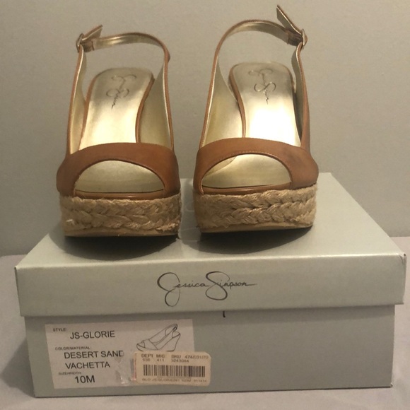 Jessica Simpson Glorie Wedges Sz 10 - Picture 2 of 8